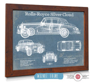 Cutler West Vehicle Collection Rolls Royce Silver Cloud Vintage Blueprint Auto Print