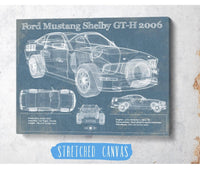 Cutler West Ford Collection Ford Mustang Shelby GT-H 2006 Original Blueprint Art