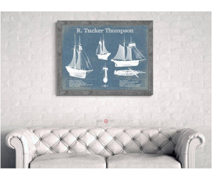 Cutler West R. Tucker Thompson Blueprint Original Wall Art