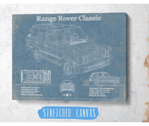 Cutler West Range Rover Classic Vintage Blueprint Auto Print