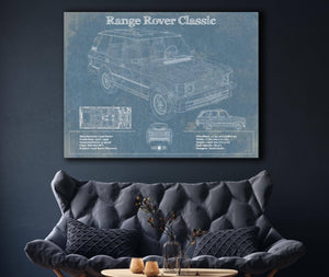 Cutler West Range Rover Classic Vintage Blueprint Auto Print