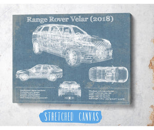 Cutler West Range Rover Velar 2018 Blueprint Vintage Auto Print