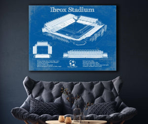 Cutler West Rangers Football Club Ibrox Stadium Soccer Print
