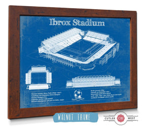 Cutler West Rangers Football Club Ibrox Stadium Soccer Print