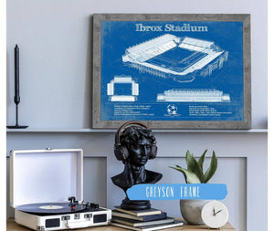 Cutler West Rangers Football Club Ibrox Stadium Soccer Print