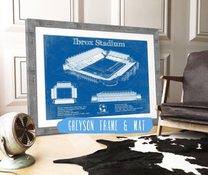 Cutler West Rangers Football Club Ibrox Stadium Soccer Print