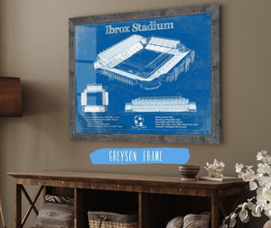 Cutler West Rangers Football Club Ibrox Stadium Soccer Print