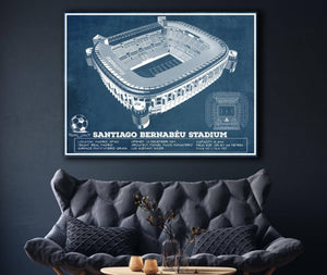 Cutler West Real Madrid Football Club - Santiago Bernabeu Stadium Soccer Print