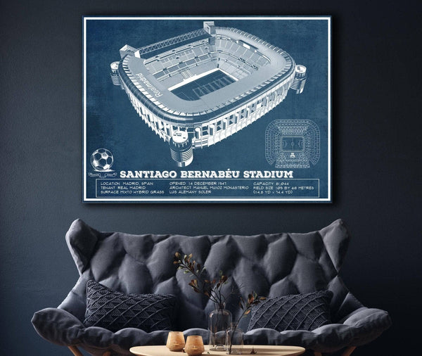 Cutler West Real Madrid Football Club - Santiago Bernabeu Stadium Soccer Print