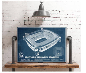 Cutler West Real Madrid Football Club - Santiago Bernabeu Stadium Soccer Print