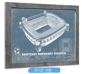 14" x 11" / Greyson Frame Cutler West Real Madrid Football Club Santiago Bernabeu Stadium Soccer Print