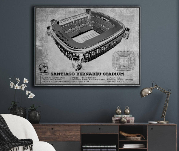 Cutler West Real Madrid Football Club - Santiago Bernabéu Stadium Stadium Soccer Team Color Print