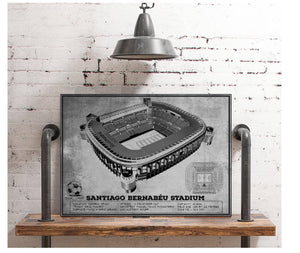 Cutler West Real Madrid Football Club - Santiago Bernabéu Stadium Stadium Soccer Team Color Print