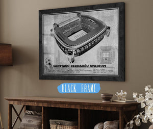 20" x 16" / Black Frame Cutler West Real Madrid Football Club - Santiago Bernabéu Stadium Stadium Soccer Team Color Print
