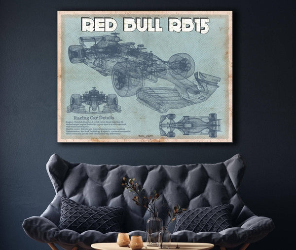 Cutler West Red Bull RB15 2019 Blueprint Formula One Race Car Print