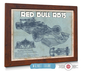 Cutler West Red Bull RB15 2019 Blueprint Formula One Race Car Print