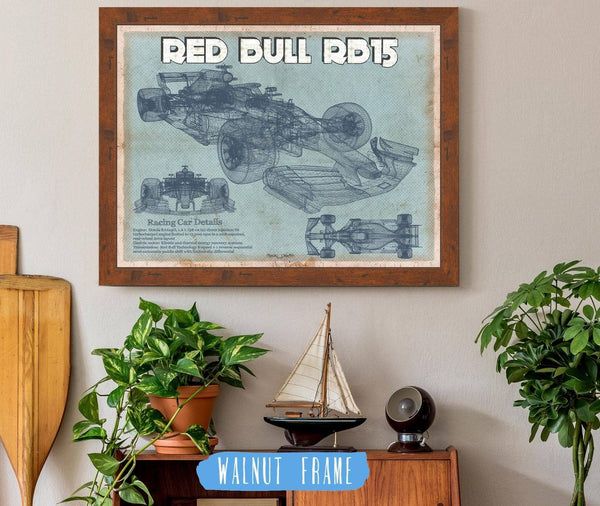 Cutler West Red Bull RB15 2019 Blueprint Formula One Race Car Print