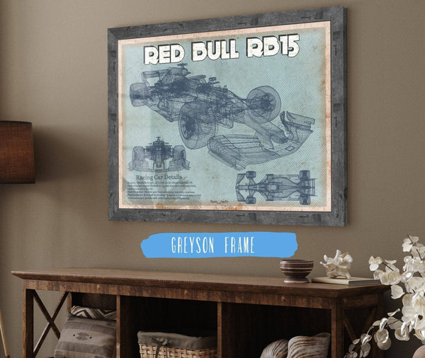 Cutler West Red Bull RB15 2019 Blueprint Formula One Race Car Print