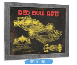 14" x 11" / Greyson Frame Cutler West Red Bull RB15 2019 Formula One Race Car Print