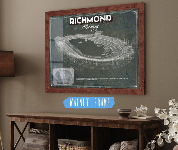 Cutler West Richmond Raceway NASCAR Race Track Print
