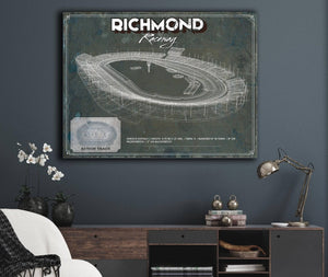 Cutler West Richmond Raceway NASCAR Race Track Print