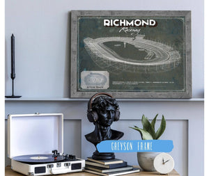 Cutler West Richmond Raceway NASCAR Race Track Print