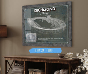 Cutler West Richmond Raceway NASCAR Race Track Print