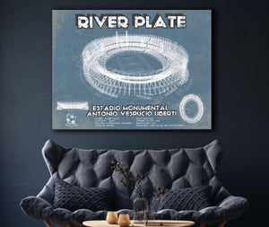 Cutler West River Plate Estadio Monumental Antonio Vespucio Liberti Blueprint Soccer Print