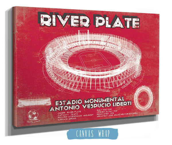 Cutler West River Plate Estadio Monumental Antonio Vespucio Liberti Team Color Blueprint Soccer Print