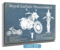 Cutler West Royal Enfield Thunderbird Blueprint Motorcycle Patent Print