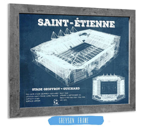 14" x 11" / Greyson Frame Cutler West Saint Etienne Stade Geoffroy Guichard