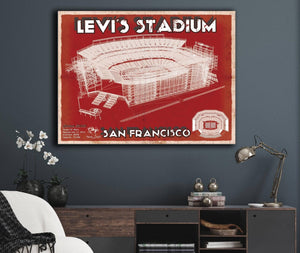 Cutler West San Francisco 49ers - Levi's Stadium Seating Chart - Vintage Football Print