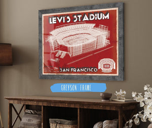 Cutler West San Francisco 49ers - Levi's Stadium Seating Chart - Vintage Football Print