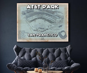 Cutler West San Francisco Giants - AT&T Park Vintage Baseball Print