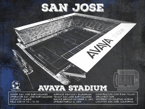 14" x 11" / Unframed Cutler West San Jose Earthquakes Avaya