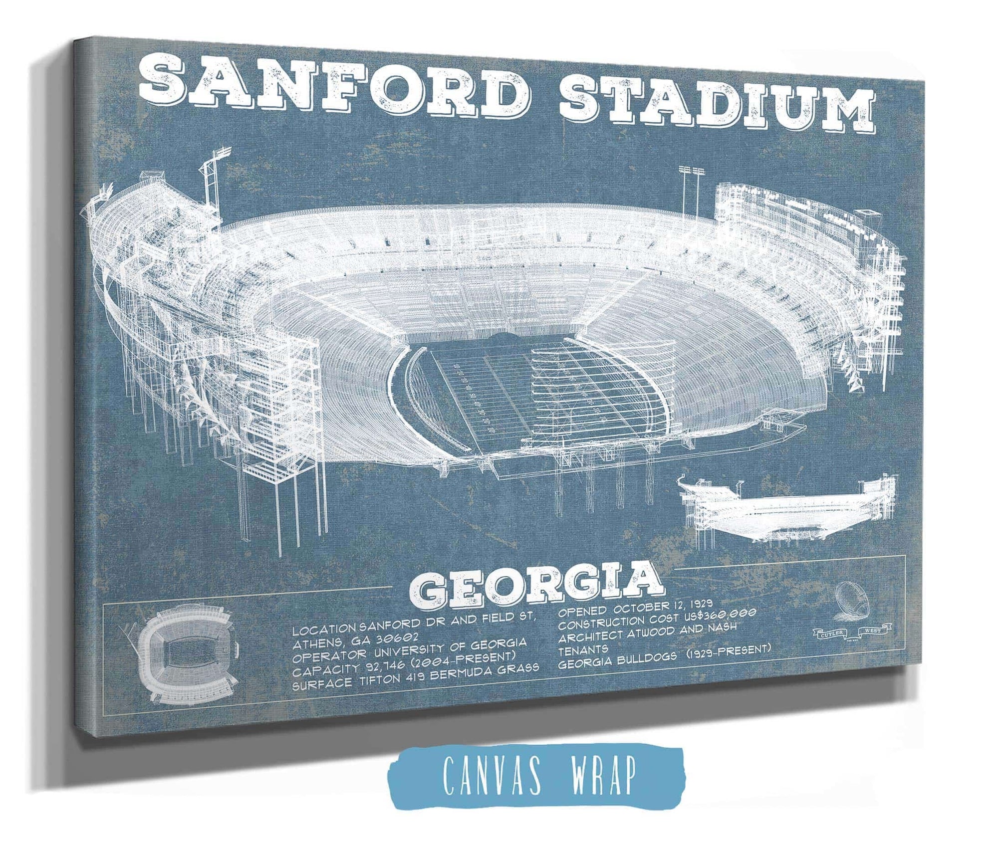 Georgia Bulldogs at Sanford Stadium Print