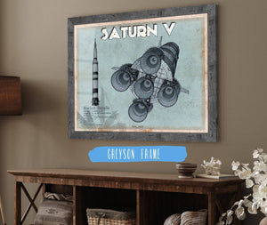Cutler West Saturn V NASA Aviation Blueprint Print