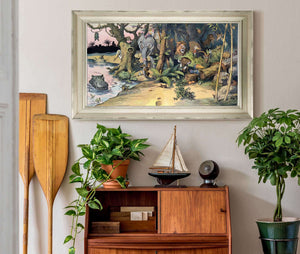 24" x 16" / Champagne Frame Cutler West Say Honest Is He Really Gone by Louis Glackens