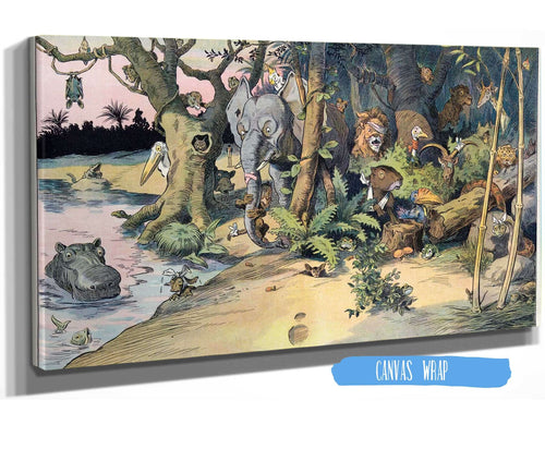 24" x 16" / Stretched Canvas Wrap Cutler West Say Honest Is He Really Gone by Louis Glackens