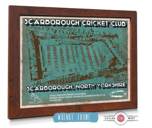 Cutler West Scarborough Cricket - Vintage Cricket UK Print