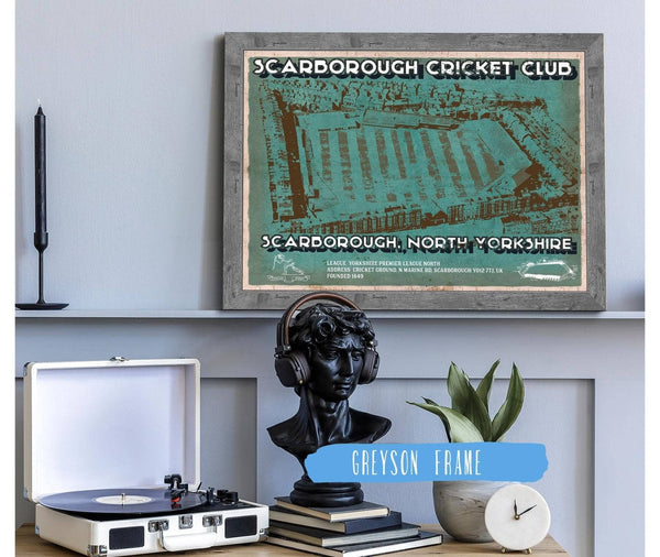 Cutler West Scarborough Cricket - Vintage Cricket UK Print