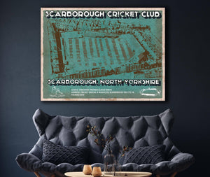 Cutler West Scarborough Cricket - Vintage Cricket UK Print