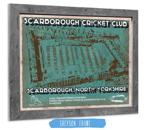 14" x 11" / Greyson Frame Cutler West Scarborough Cricket - Vintage Cricket UK Print