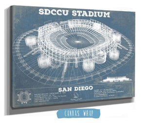 Cutler West SDCCU Stadium Qualcomm San Diego Stadium - Vintage San Diego State Aztecs Football Print