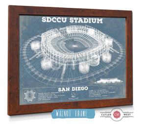 Cutler West SDCCU Stadium Qualcomm San Diego Stadium - Vintage San Diego State Aztecs Football Print