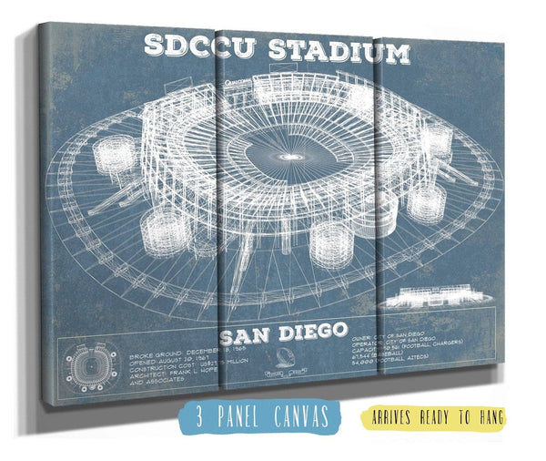 Cutler West SDCCU Stadium Qualcomm San Diego Stadium - Vintage San Diego State Aztecs Football Print