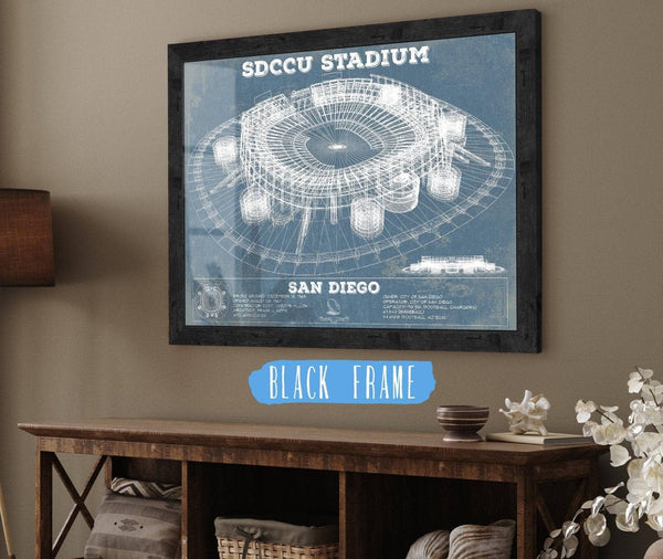 Cutler West SDCCU Stadium Qualcomm San Diego Stadium - Vintage San Diego State Aztecs Football Print
