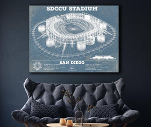 Cutler West SDCCU Stadium Qualcomm San Diego Stadium - Vintage San Diego State Aztecs Football Print