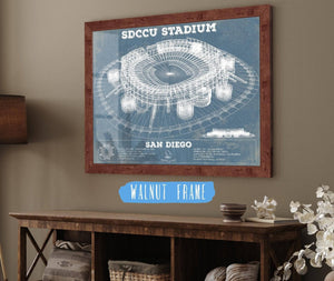 Cutler West SDCCU Stadium Qualcomm San Diego Stadium - Vintage San Diego State Aztecs Football Print