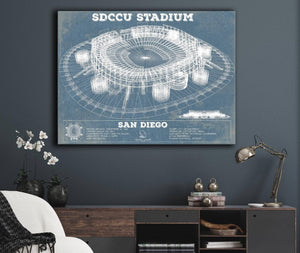 Cutler West SDCCU Stadium Qualcomm San Diego Stadium - Vintage San Diego State Aztecs Football Print